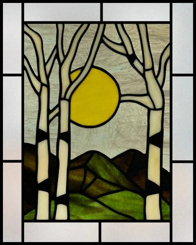 Window Film Frosted Stained Glass Films Customized Art Tree Retrom Static Cling Sticker,Home Decor Window Treatment