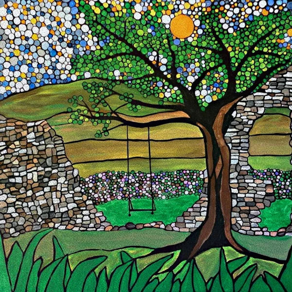 Window Film Stained Glass Films Static Cling Stickers for Bathroom Kitchen Office Home Decor,Tree,Animal,Custom fit to any Size