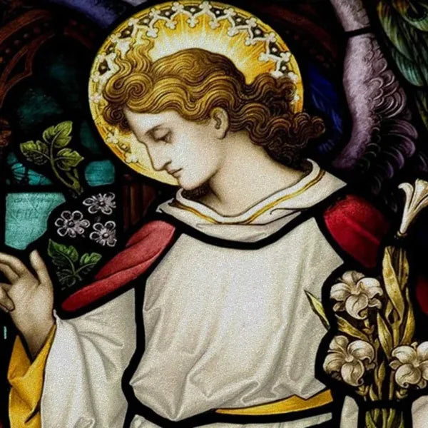 Stained Glass Window Film, Custom Size, Static Cling,Women Jesus Christ Angels Virgin Mary Picture ,Home Decor, Window Treatment