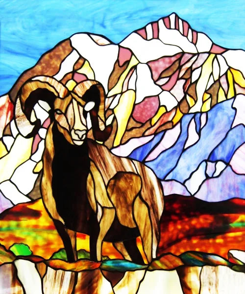 Stained Glass Window Film Frosted Glass Sticker Forest Customized Privacy Static Cling,Print Sticker,Bear,Office Home Decor