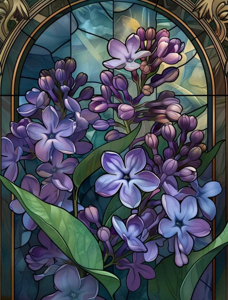 Stained Glass Window Film, Frosted Window Film, ,Privacy,No Glue, Static Cling, Home Decorative Flower