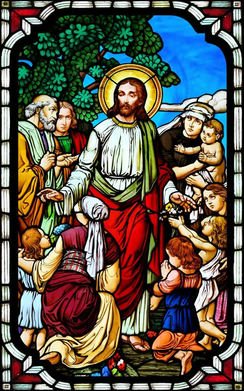 Custom Frosted Stained Glass Window Film, Static Cling ,Church Jesus Christ Blessed Mary Stickers, Window Treatment, Home Decor