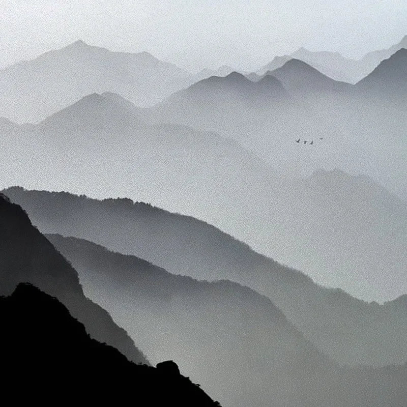 Stained Glass Wndow Films,Frosted Glass Sticker,Static Cling,for Bathroom Kiechen Door Office Home Decor Custom size Mountain