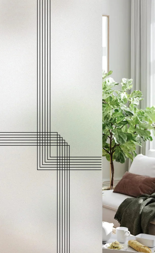 Custom Size Stained Glass Window Film, Frosted Privacy, Static Cling, Retro Country, Door Sticker, Bathroom, Office, Home Decor