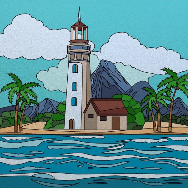 Frosted Stained Glass Window Film, Customized Ocean Boat Color, Static Cling Sticker,Home Decor Foil, Treatment