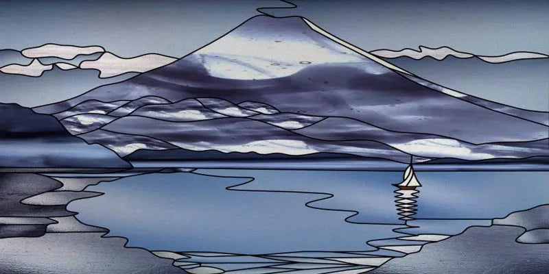 Custom Size Window Film, Stained Glass, Decorative Window Sticker, Privacy Frosted Static Cling, Home Decal