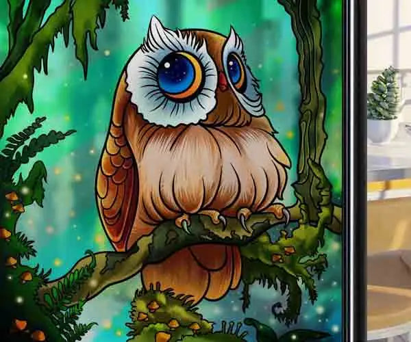 Window Film Frosted Stained Glass Films,Static Cling,Privacy Films,Bird Cock,Door Sticker Kitchen Bathroom Home Decor Customized