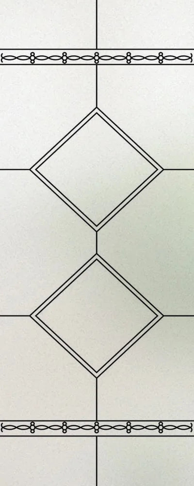 Custom Size Stained Glass Window Film,Frosted Privacy, Static Cling, Door Sticker,Kitchen, Bathroom, Home Decor