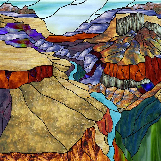 Custom size Glass Films Stained Glass Stickers Static Cling Frosted Privacy PVC Print Natural Village For Window Door Home Decor