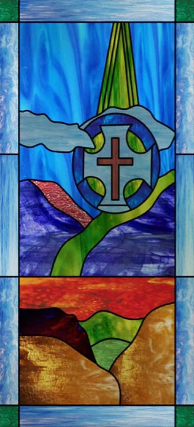 Frosted Stained Glass Window Film, Customized Art Decor Design, Flower Tree, Cat,Static Cling Sticker,Home Decor, Treatment