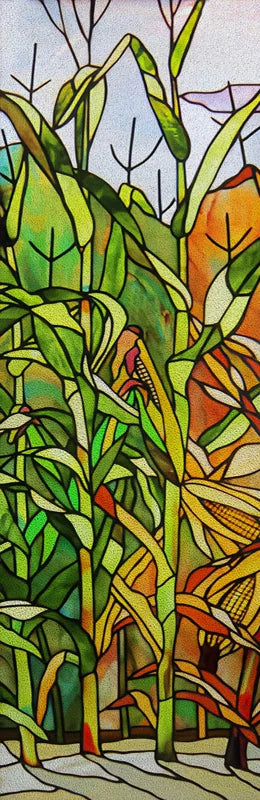 Custom size Window Film Stained Glass Films Frosted Privacy Retro European Tree Flower Colorful Door Sticker Shower Bathroom