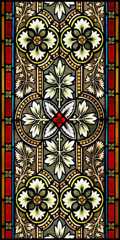 Custom Size Window Film, Stained Glass Stickers, Static Cling, Frosted Privacy, Classic Style, for Window Door, Home Decor