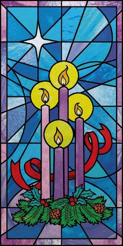 Custom Size Window Film, Stained Glass Stickers, Static Cling, Frosted Privacy, Classic Style, for Window Door, Home Decor