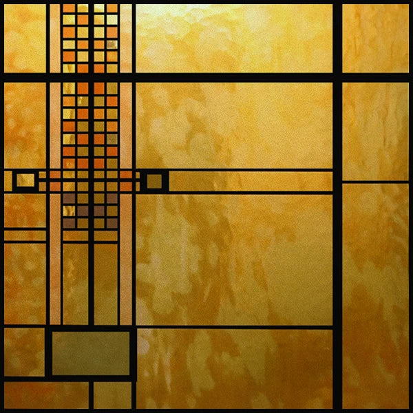 Stained Glass Window Film Frosted Glass Sticker,Custom made to fit any Window Size or Shape, ,Church Static Cling,Home Decor