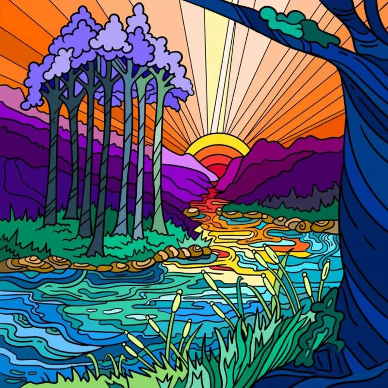 Frosted Stained Glass Window Film, Customized Scenery, Sun Starry Sky, Static Cling Sticker,Home Decor for Bathroom Kitchen