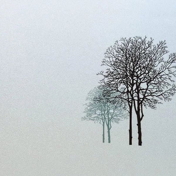 Custom Size Window Glass Films Window Film,Frosted Static Cling, Privacy Opaque,Art Pictures Trees,Shower Nordic Obscure Posters
