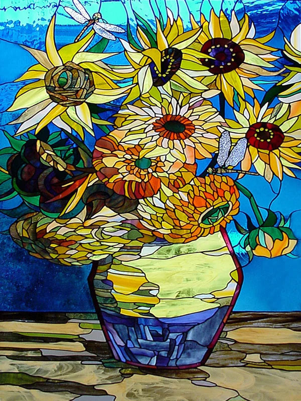 Window Film Frosted Stained Glass Films,Customized Privacy Static Cling,Retro Colorful Stickers For Shower Bathroom Skylight