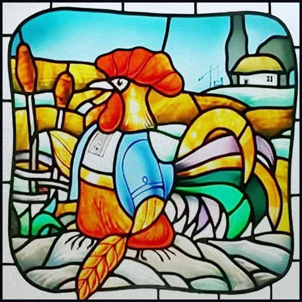 Window Film Stained Glass Films Static Cling Stickers for Bathroom Kitchen Office Home Decor,Birds Peacock,Heron,Owl,Custom size