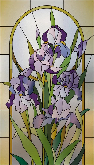 Window Film Frosted Stained Glass Films Customized Art Decor Design Flower Static Cling Sticker,Home Decor Foil Window Treatment