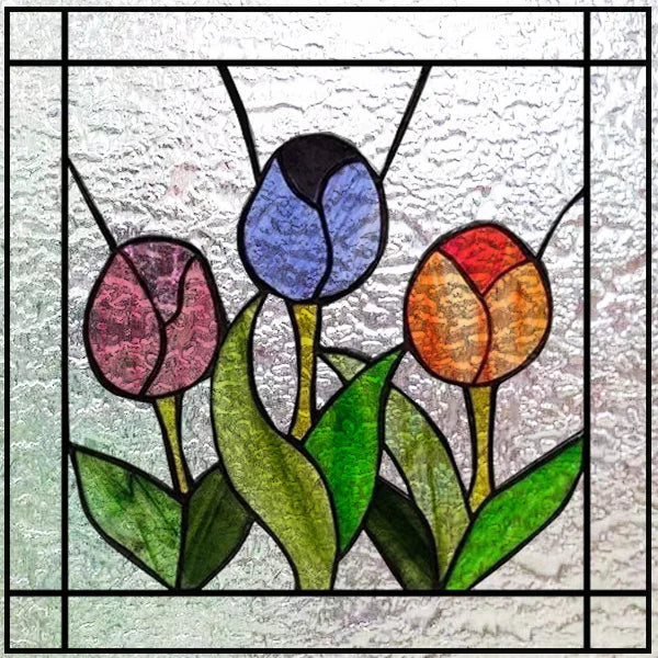 Custom size 3D Matte Window Film Stained Glass Decorative Uv Window Sticker Privacy Frosted Static Cling for Glass Garden Flower