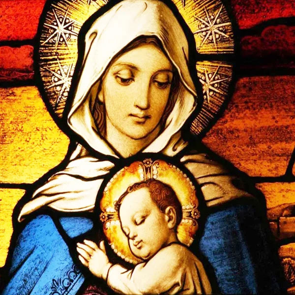 Stained Glass Window Film, Custom Size, Static Cling,Women Jesus Christ Angels Virgin Mary Picture ,Home Decor, Window Treatment