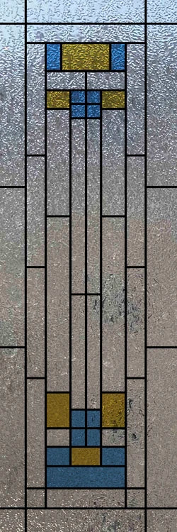 Custom Size Window Glass Films ,Privacy Window Stickers 3D Frosted Glass Film Prairie School Style Decorative Static Cling