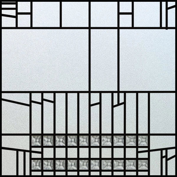 Stained Glass Window Film Frosted Glass Sticker,Custom made to fit any Window Size or Shape, ,Church Static Cling,Home Decor