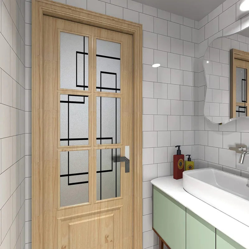 Window Film Frosted Stained Glass Films,Static Cling Privacy Films Door Sticker Kitchen Office Home Decor Customized