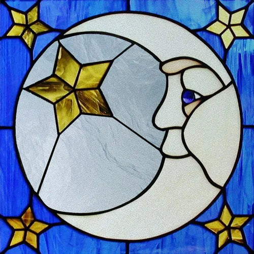 Window Film Frosted Stained Glass Films Static Cling Privacy Films Sun Moon Door Sticker Kitchen Bathroom Home Decor Customized