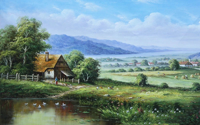 Window Film Stained Glass Stickers,Custom size Static Cling Frosted Privacy, Landscape,Tree Print For Transom Window Glass Home