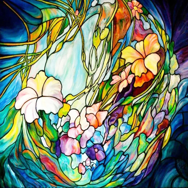 Window Film Stained Glass Films Static Cling Stickers for Bathroom Kitchen Office Home Decor,Tree,Animal,Custom fit to any Size