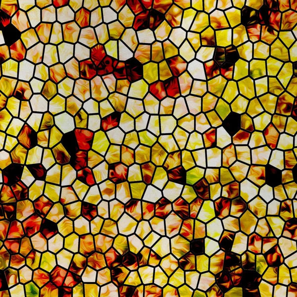 Stained Glass Window Film, Frosted Privacy Static Cling, Retro Stickers for Bathroom, Cabinet, Door, Home Decor, Skylight Covers