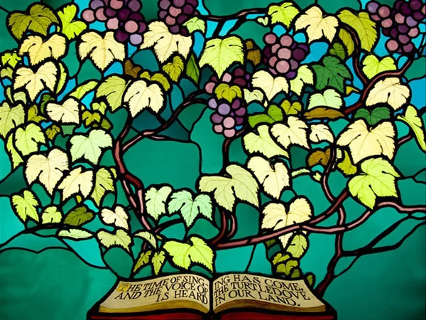 Custom Size Stained Glass Window Film, Frosted Privacy, Static Cling, Church, Mythological People, Transom Window, Home Decor