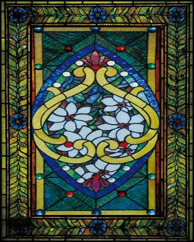 Customized Size Static Cling Frosted Stained Glass Window Films,Sun Catcher Print Photo for Bathroom Privacy Door Home Decor