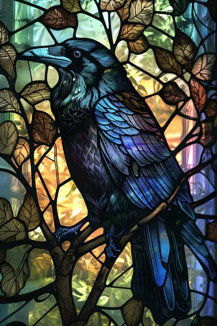 Customized Stained Glass Film Window Films,Static Cling Frosted Privacy Bird Eagle,Bathroom Kitchen Door Sticker