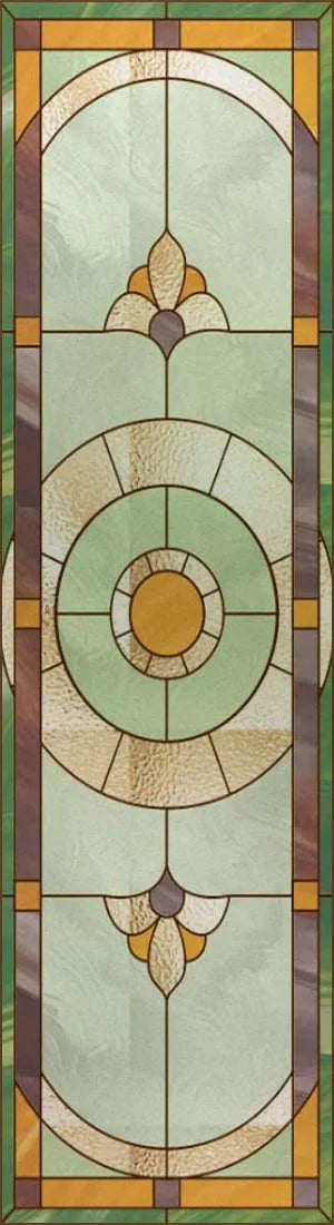 Customized Frosted Stained Glass Window Film, Church Static Cling,Privacy Retro Sticker, for Kitchen, Office, Home Decor