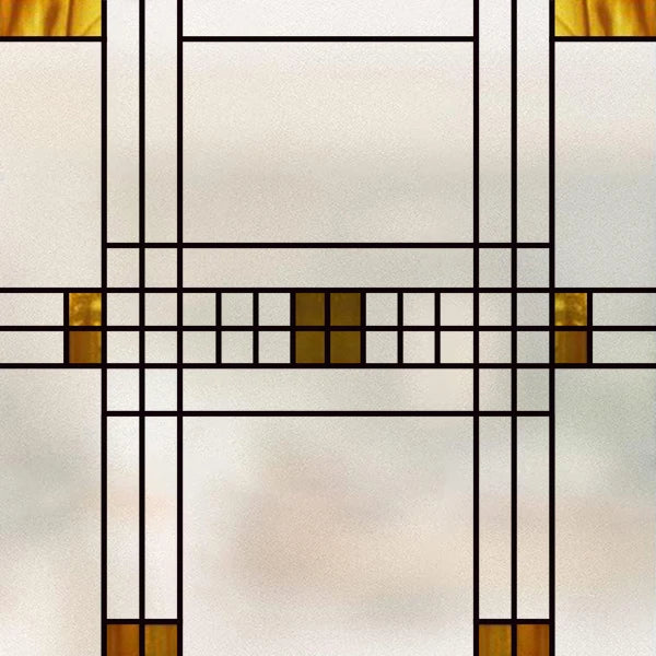 Window Film Frosted Stained Glass Films,Customized Art Design Prairie Static Cling Sticker,Home Decor Foil Window Treatment