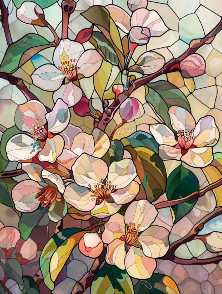 Stained Glass Window Film, Frosted Window Film, ,Privacy,No Glue, Static Cling, Home Decorative Flower