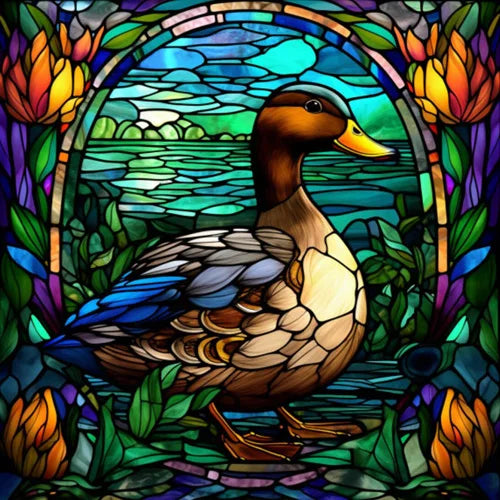 Stained Glass Window Film,Frosted Static Cling,Custom made to fit Window Size or Shape,Kitchen Bathroom Door Decor Peacock birds