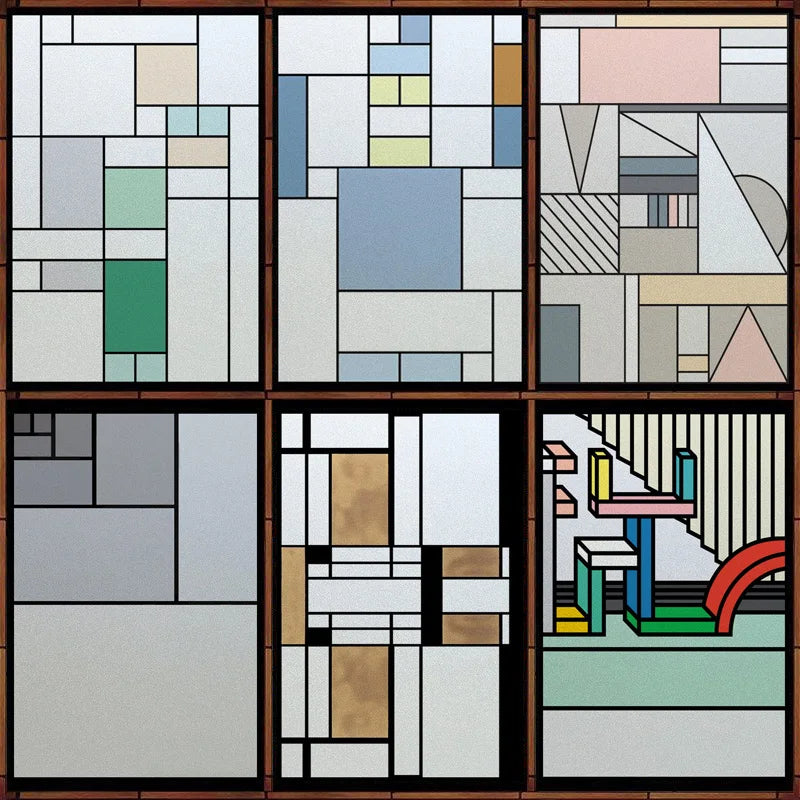 Window Film Frosted Stained Glass Films,Static Cling Privacy Films Door Sticker Kitchen Office Home Decor Customized