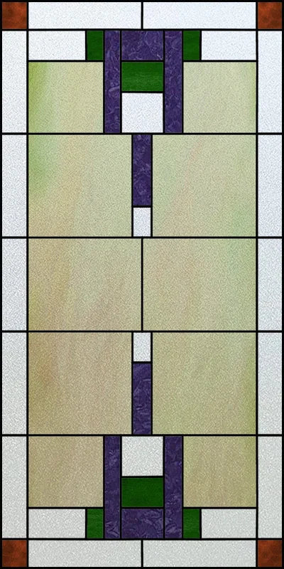 Custom Size Stained Glass Window Film, Frosted Privacy, Static Cling, Retro Matte Sticker, Bathroom Door, Office, Home Decor