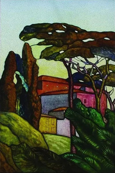 Custom Size Stained Glass Stickers,Static Cling,Frosted Privacy Print Tree, Window Door, Home Decor