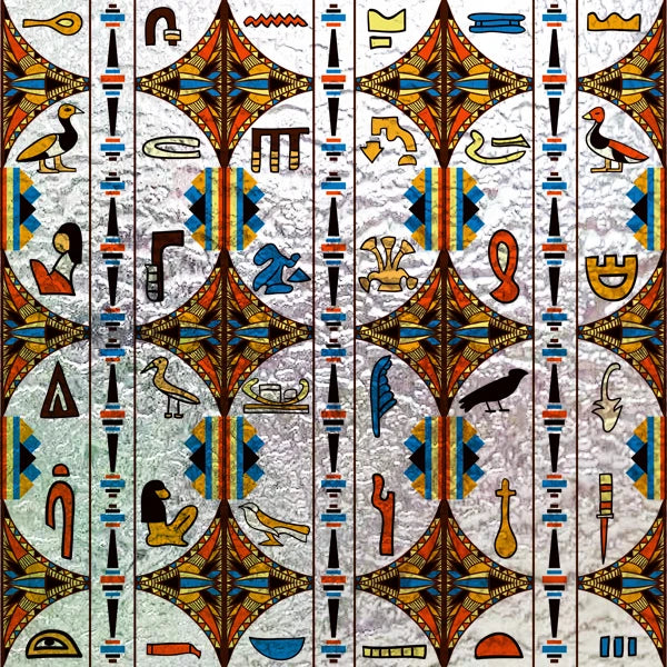 Stained Glass Wndow Film Frosted Glass Sticker Forest Custom Size Egyptian themed for Window Home Decor