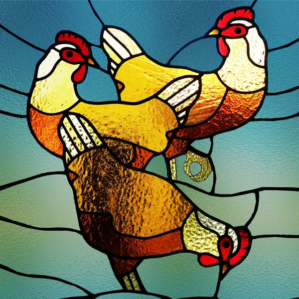 Window Film Stained Glass Films Static Cling Stickers for Bathroom Kitchen Office Home Decor,Birds Peacock,Heron,Owl,Custom size