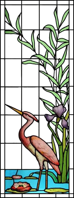 Custom size Stained Glass Films,Flower, Fruit,Tree,Leaf,Bird,Fish Painting Stickers For Bathroom Bedroom Door Office Home Decor
