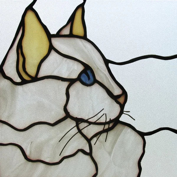 Frosted Stained Glass Window Film, Leaf Tree Static Cling Sticker,Home Decor Foil Treatment, Customized Art Design