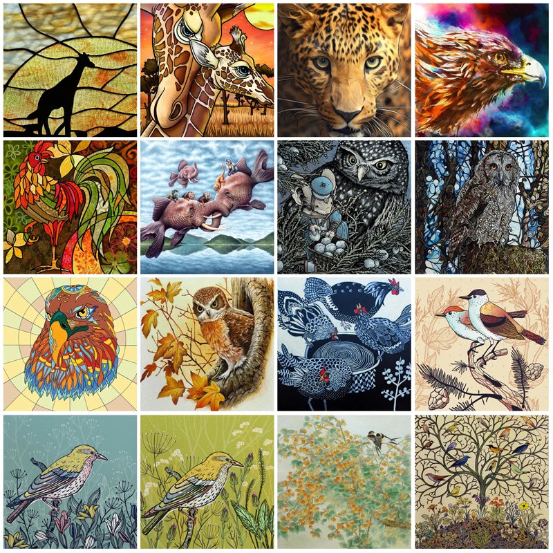 Stained Glass Window Film, Custom Size, Static Cling, Frosted,Cat, Bird, Rabbit Print, Door, Home Decor