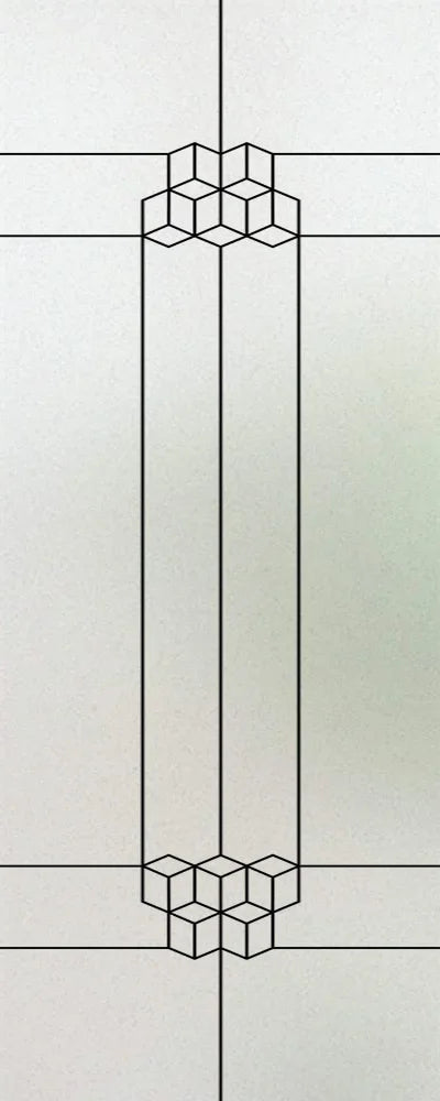 Custom Size Stained Glass Window Film,Frosted Privacy, Static Cling, Door Sticker,Kitchen, Bathroom, Home Decor