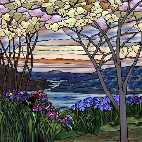 Window Film Frosted Stained Glass Films Customized Tiffany-Style Static Cling Sticker,Bathroom Door Kitchen Office Home Decor