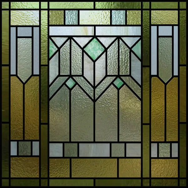 Custom Size Window Film, Stained Glass, Decorative Window Sticker, Privacy Frosted Static Cling, Decal for Glass Door, Office